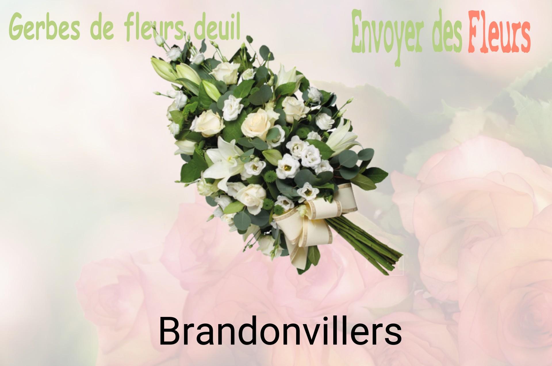 Gerbe de fleurs de deuil livrée à Brandonvillers
